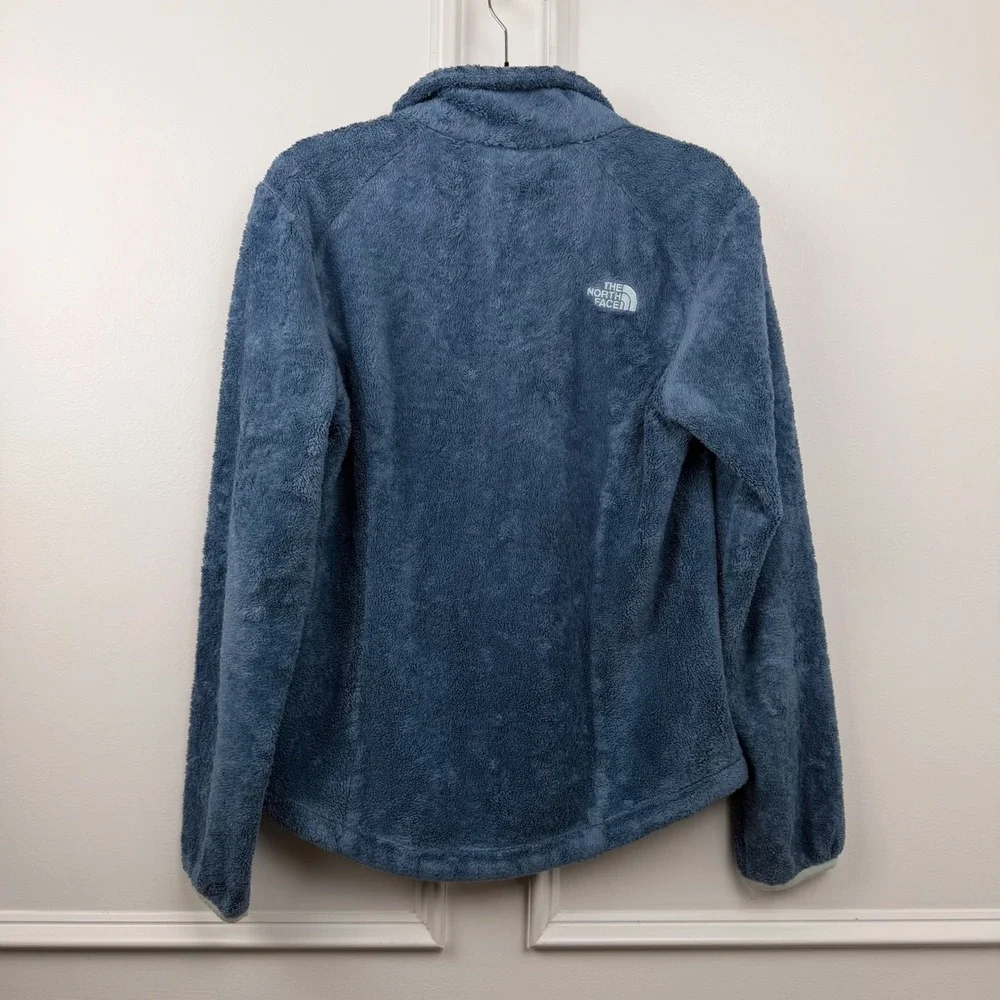 The North Face Osito Fleece Jacket Womens‎ Small Blue Full Zip High Pile Soft